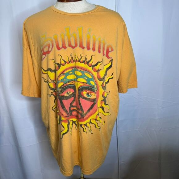 Sublime Sun Face Graphic Band Tee XXL 2023 Vintage Style Oversized T-Shirt - Picture 1 of 6